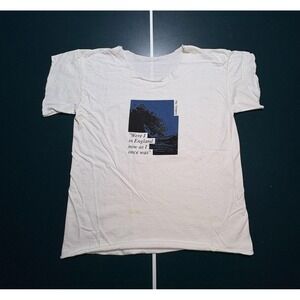 Vintage 90s William Shakespeare The Tempest T-Shirt Size Medium Cut Sleeves Rare